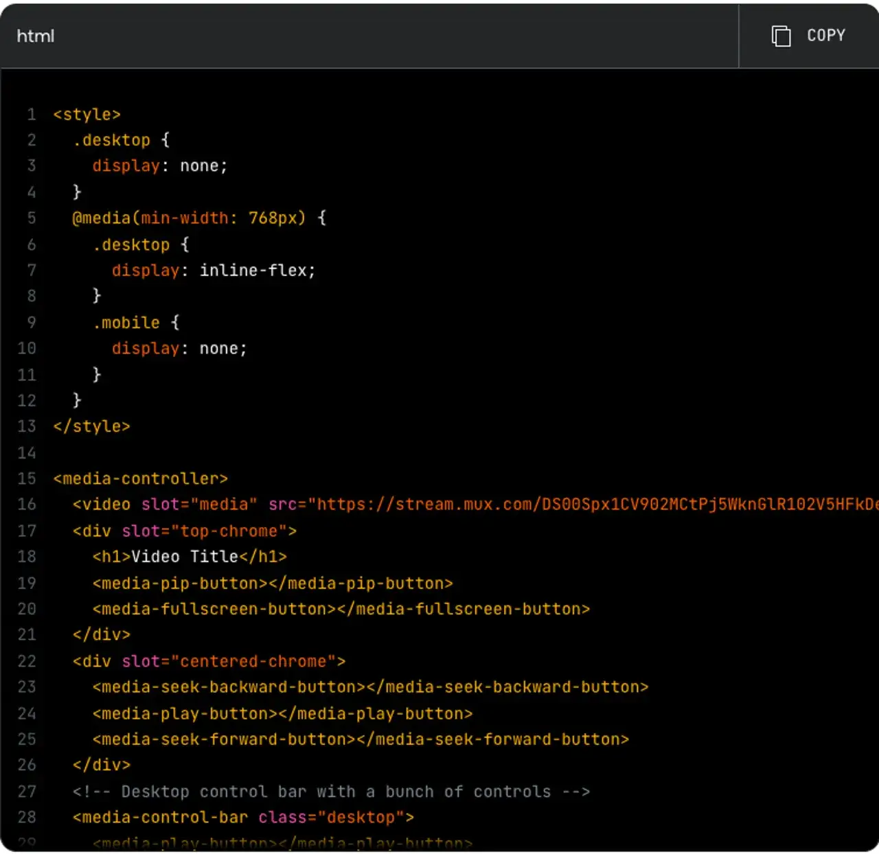 html5 video tag example code