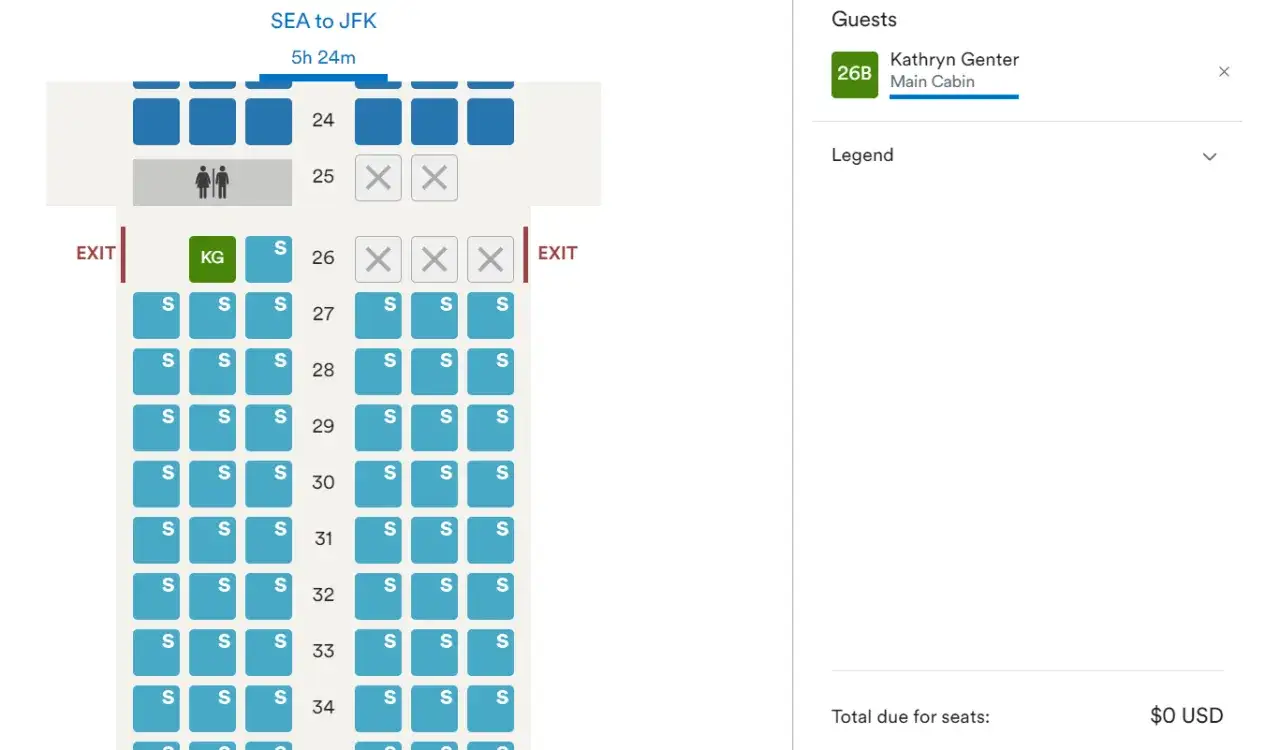 Planujesz podr&oacute;ż? Sprawdź, gdzie najlepiej siedzieć w samolocie. Miejsce 26B jest zajęte.