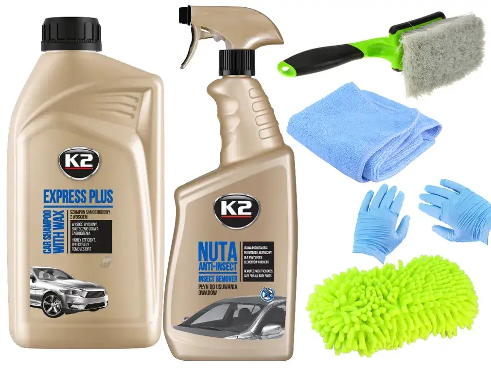 zestaw do mycia samochodu w domu
