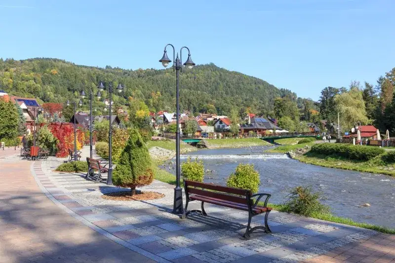 Szczawnica promenada Dunajec