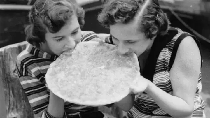 Pizza w USA historyczne zdjęcia