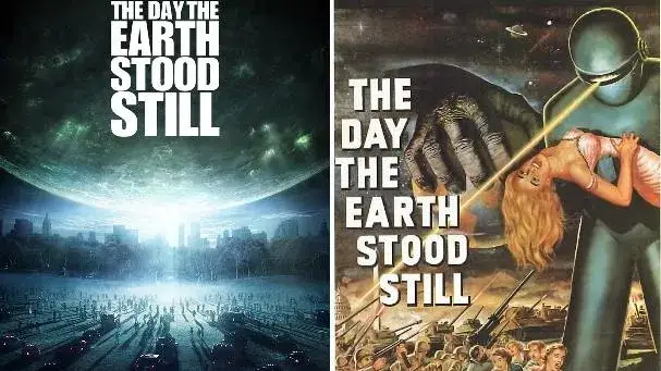 The Day the Earth Stood Still 1951 vs 2008 poster