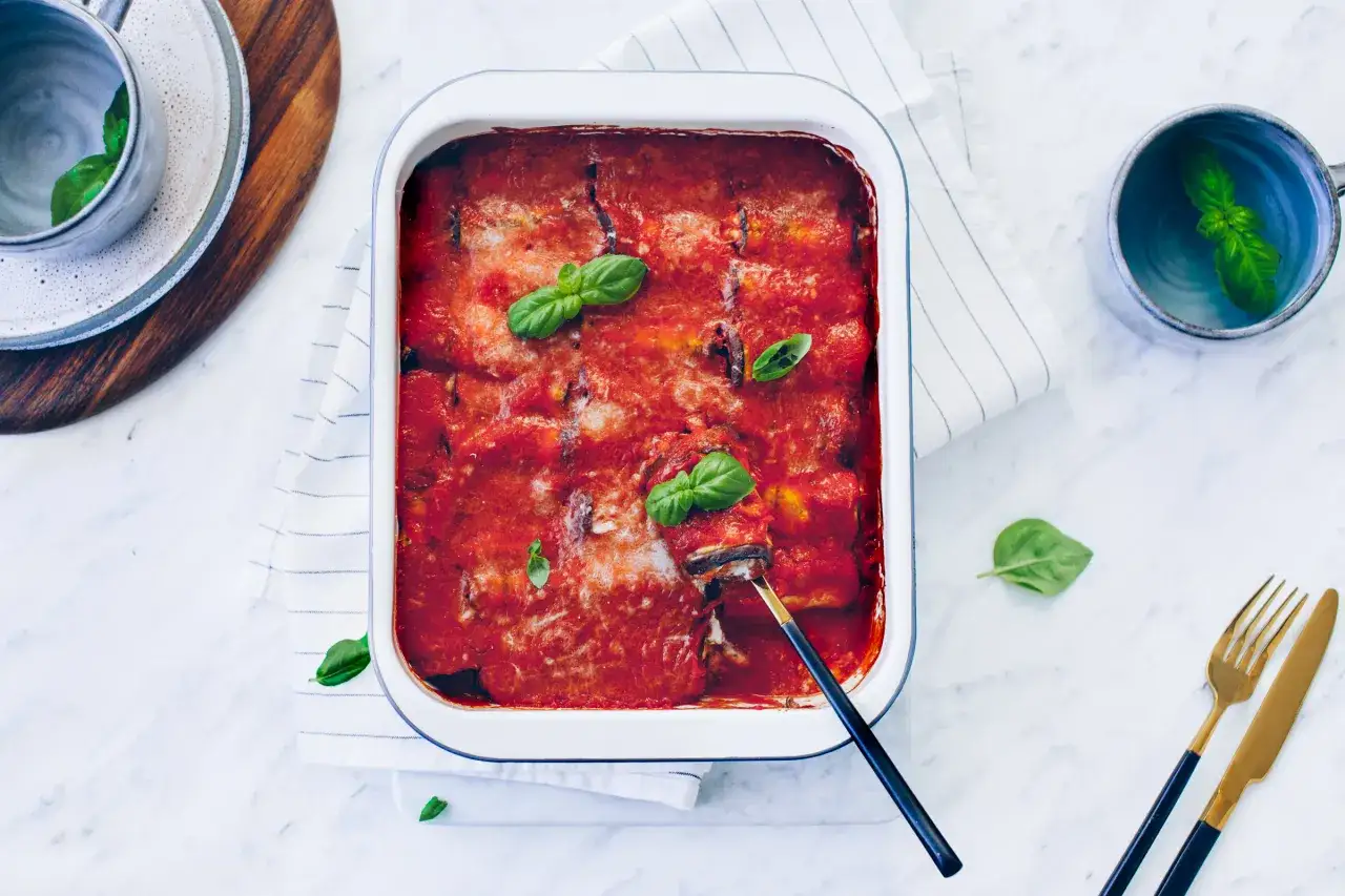 roladki z bakłażana z ricottą