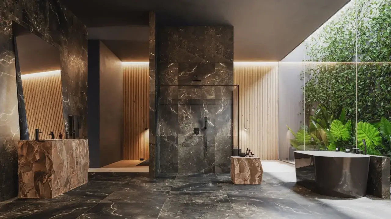 luksusowe domowe spa aranżacja