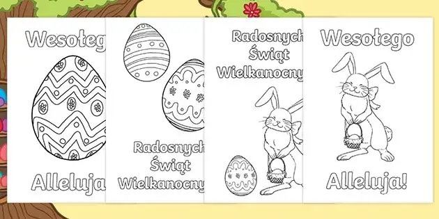 Darmowe szablony kartek wielkanocnych do druku