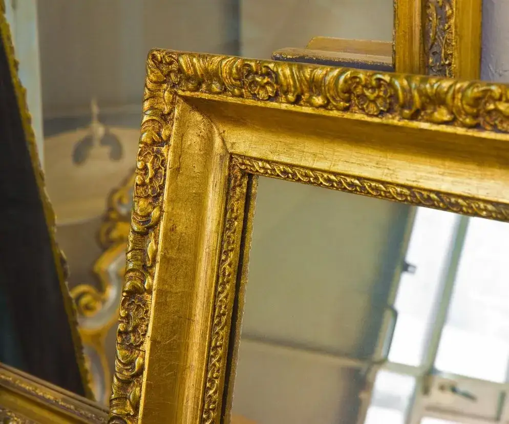 lustro postarzane efekt vintage