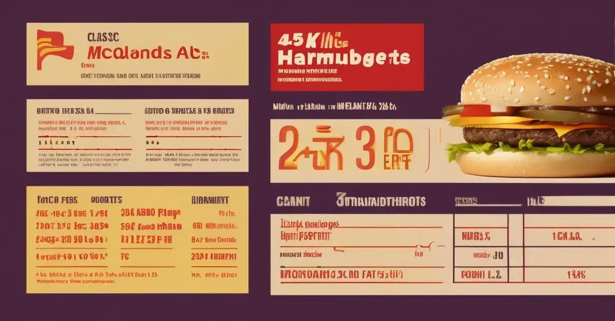 burgery fast food porównanie kaloryczności