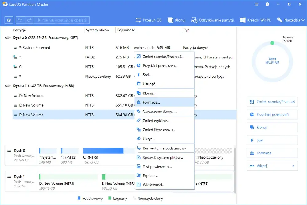 formatowanie pendrive windows 10 ntfs fat32
