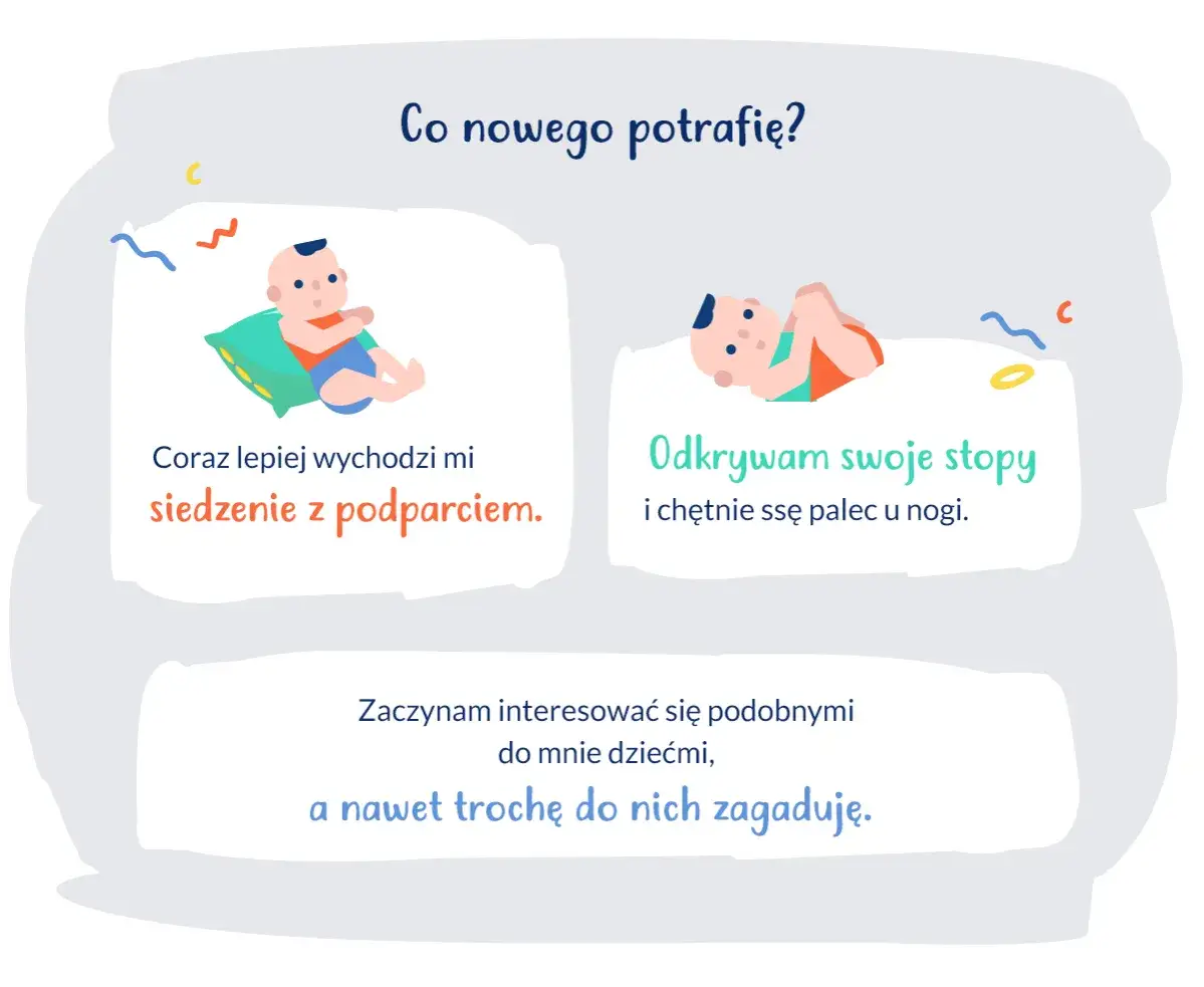 rozw&oacute;j niemowlaka 6 miesiąc