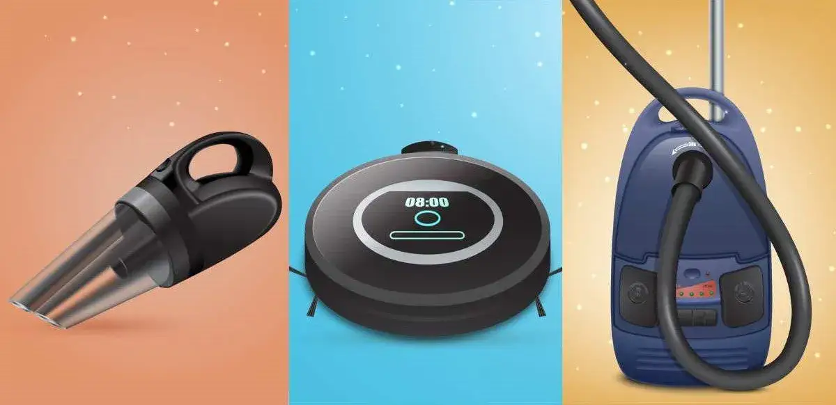 r&oacute;żne typy odkurzaczy