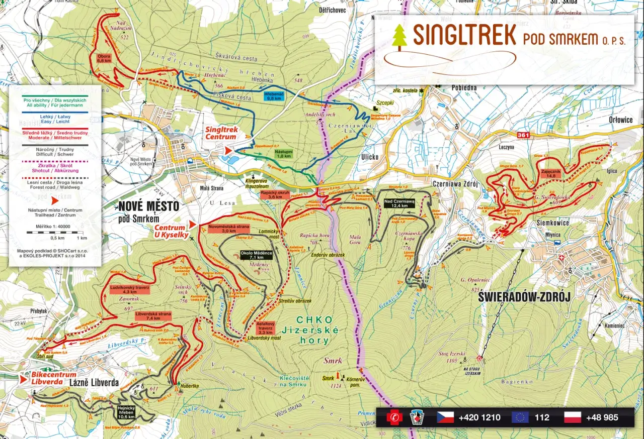 Góry Izerskie szlaki rowerowe singletrack