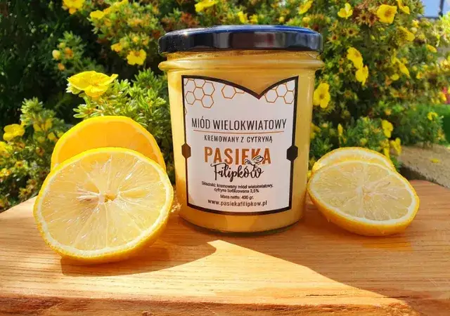 Mi&oacute;d imbir cytryna na gardło