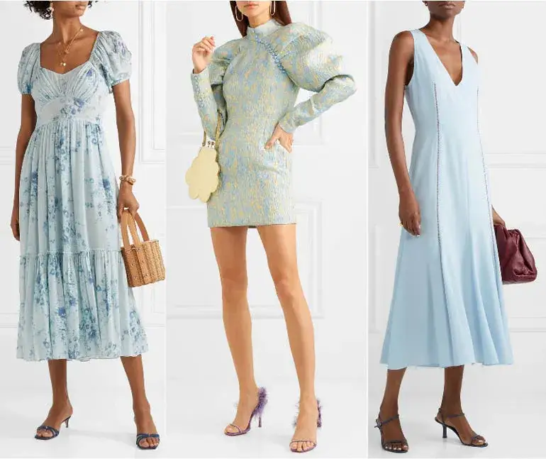 Zdjęcie Vestido azul celeste: &iquest;qu&eacute; zapatos elegir para cada ocasi&oacute;n?