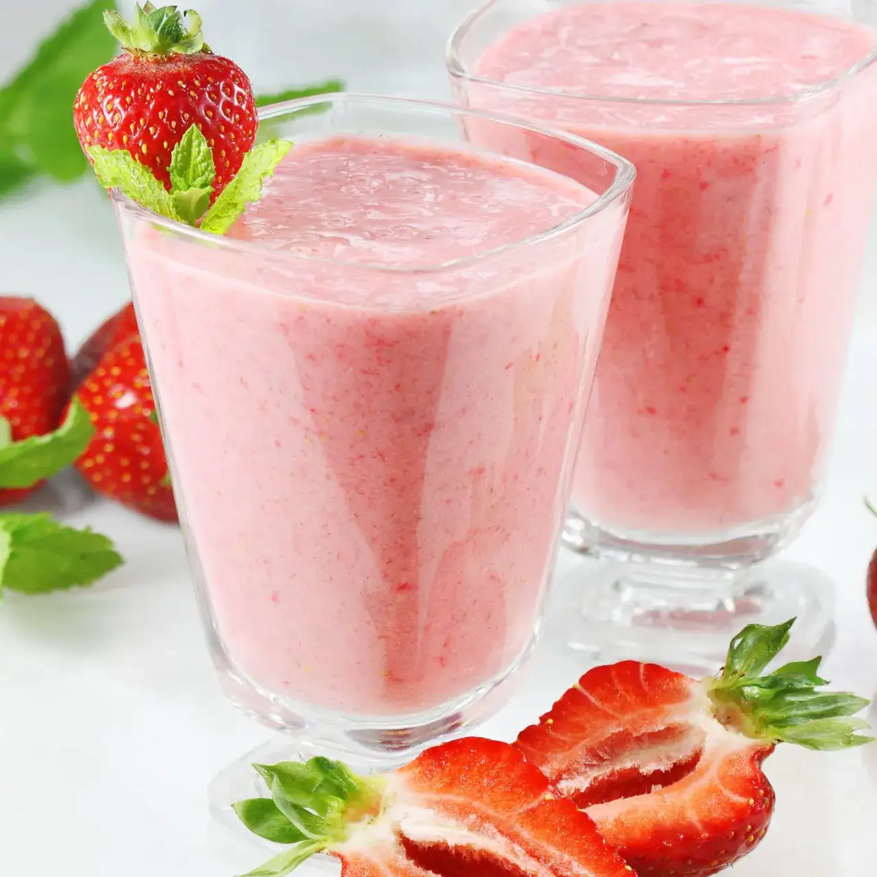 Zdjęcie Szybki i zdrowy koktajl truskawkowy w Thermomixie w 5 minut