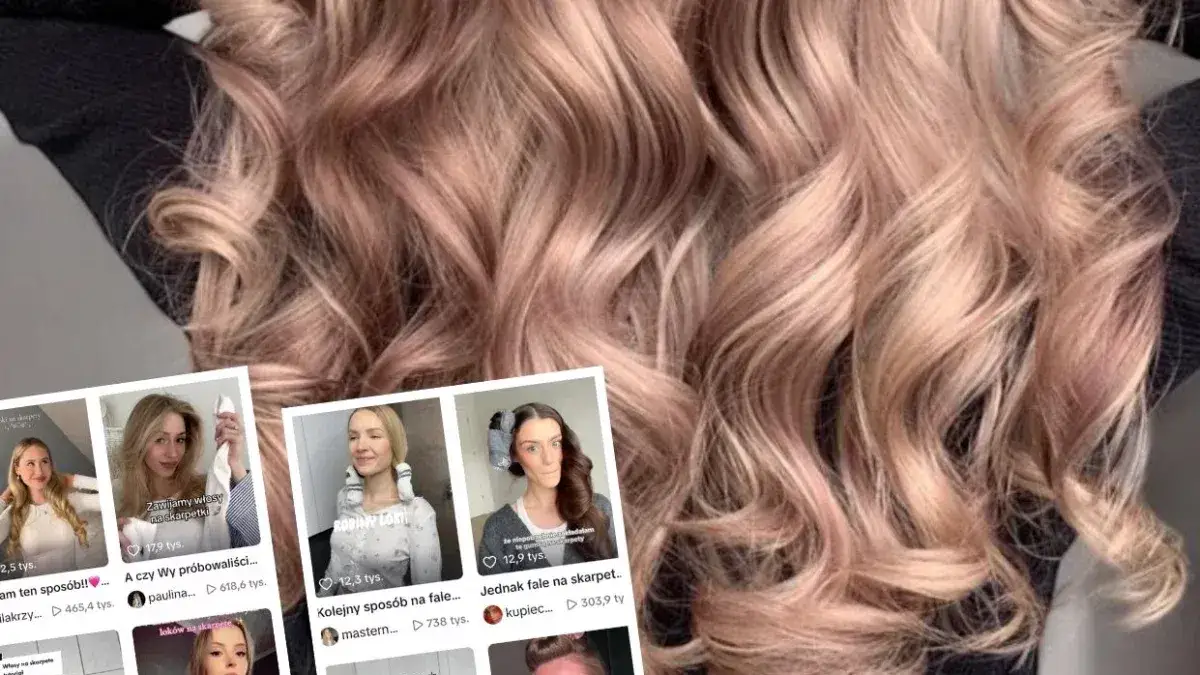 Zdjęcie Jak zrobić loki na skarpetkach - łatwa metoda bez ciepła, która działa