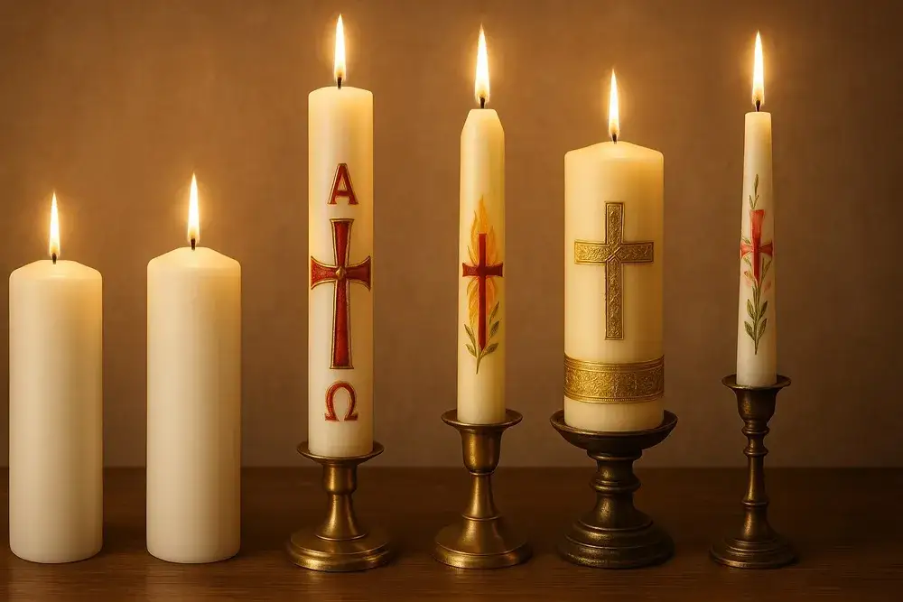 Zdjęcie Co symbolizują świece na ołtarzu i ich znaczenie w liturgii