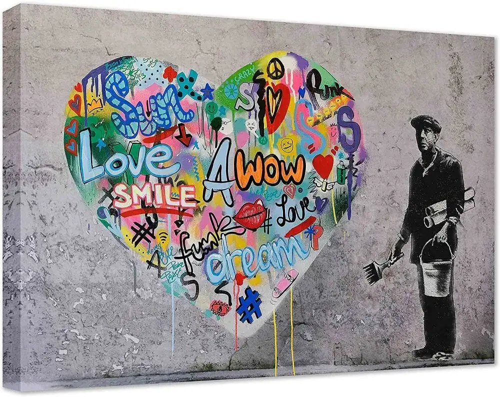 Graffiti Leinwand Stile