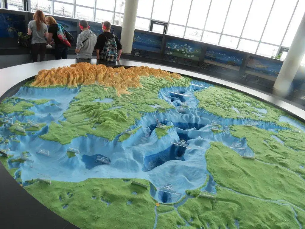 Przekr&oacute;j dna Morza Bałtyckiego