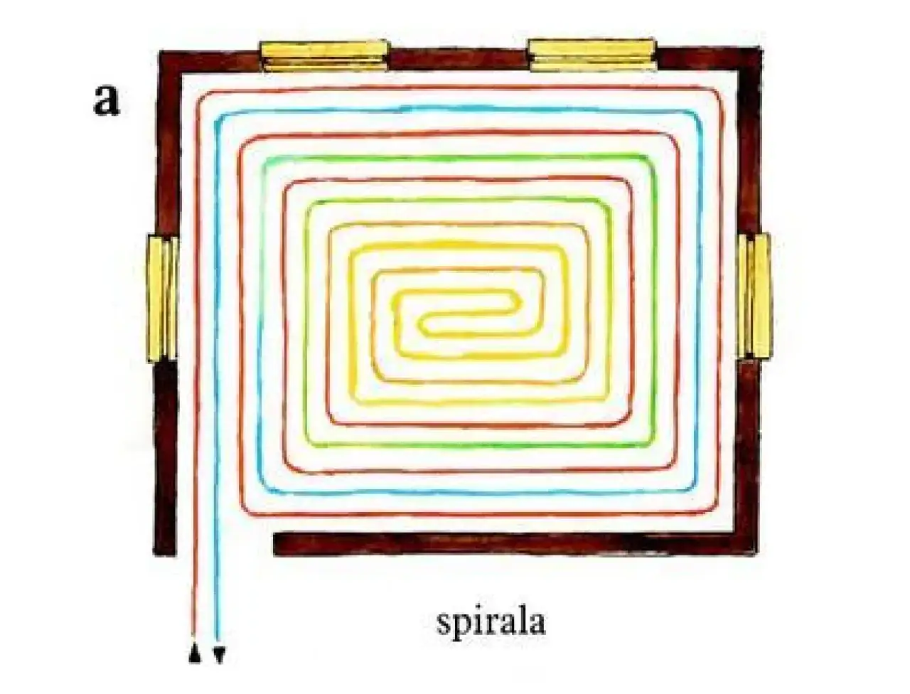 Układanie rur ogrzewania podłogowego z r&oacute;żnymi rozstawami