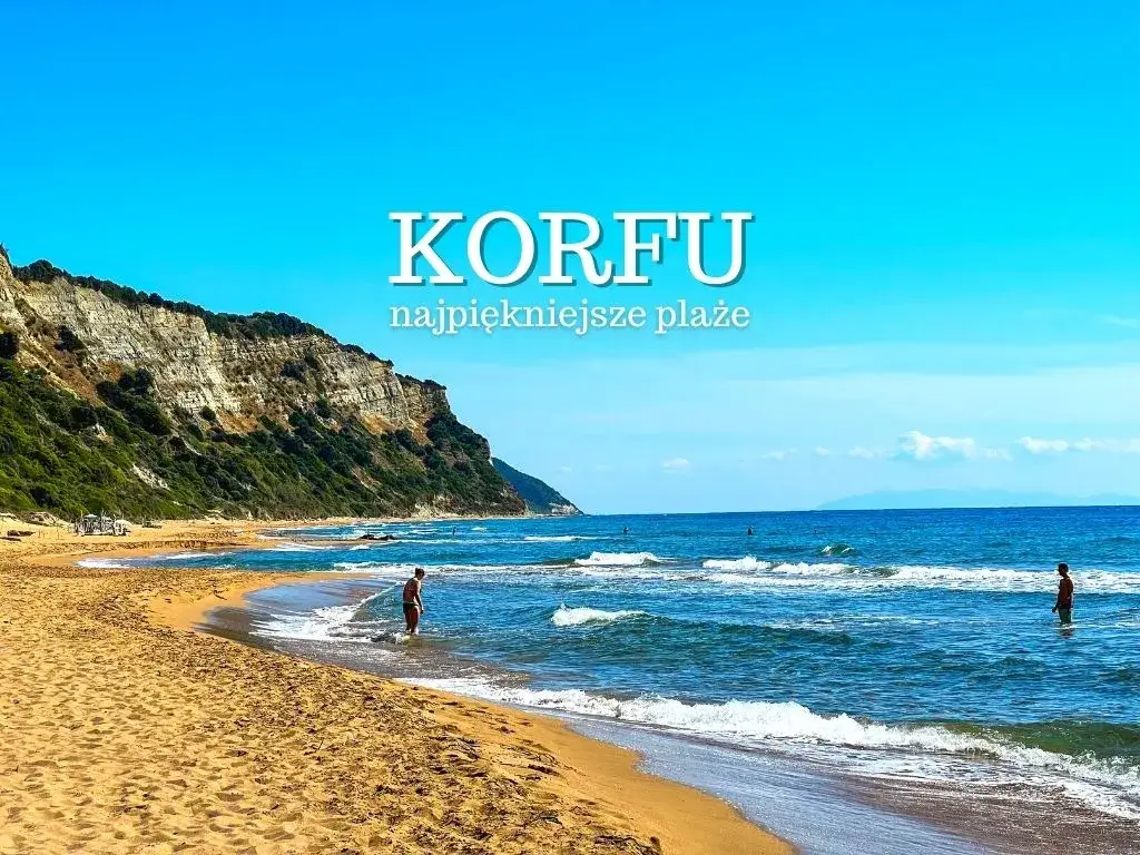 Korfu plaża piaszczysta i żwirowa