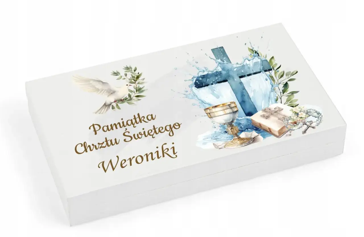 dziecko w kopercie pieniędzy, symboliczne chrzciny