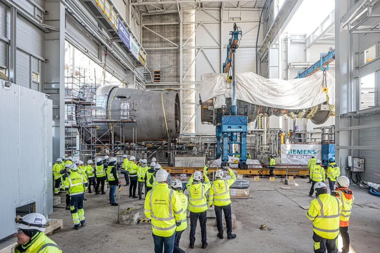 Elektrownia gazowo-parowa schemat działania lub turbina