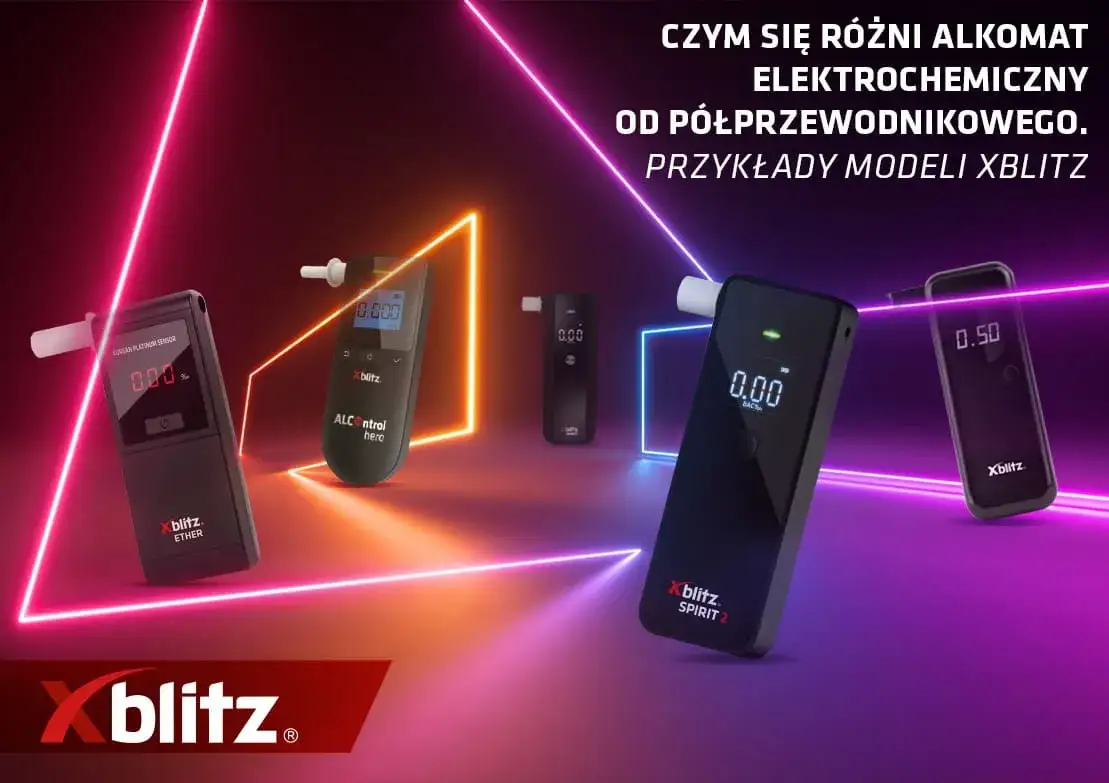 Alkomat elektrochemiczny czy półprzewodnikowy infografika wyboru