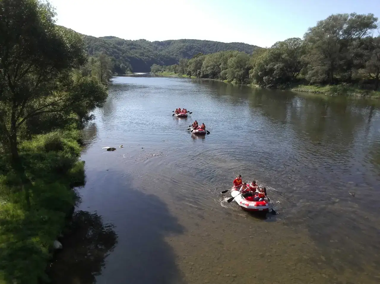Spływ kajakowy rzeką San Bieszczady