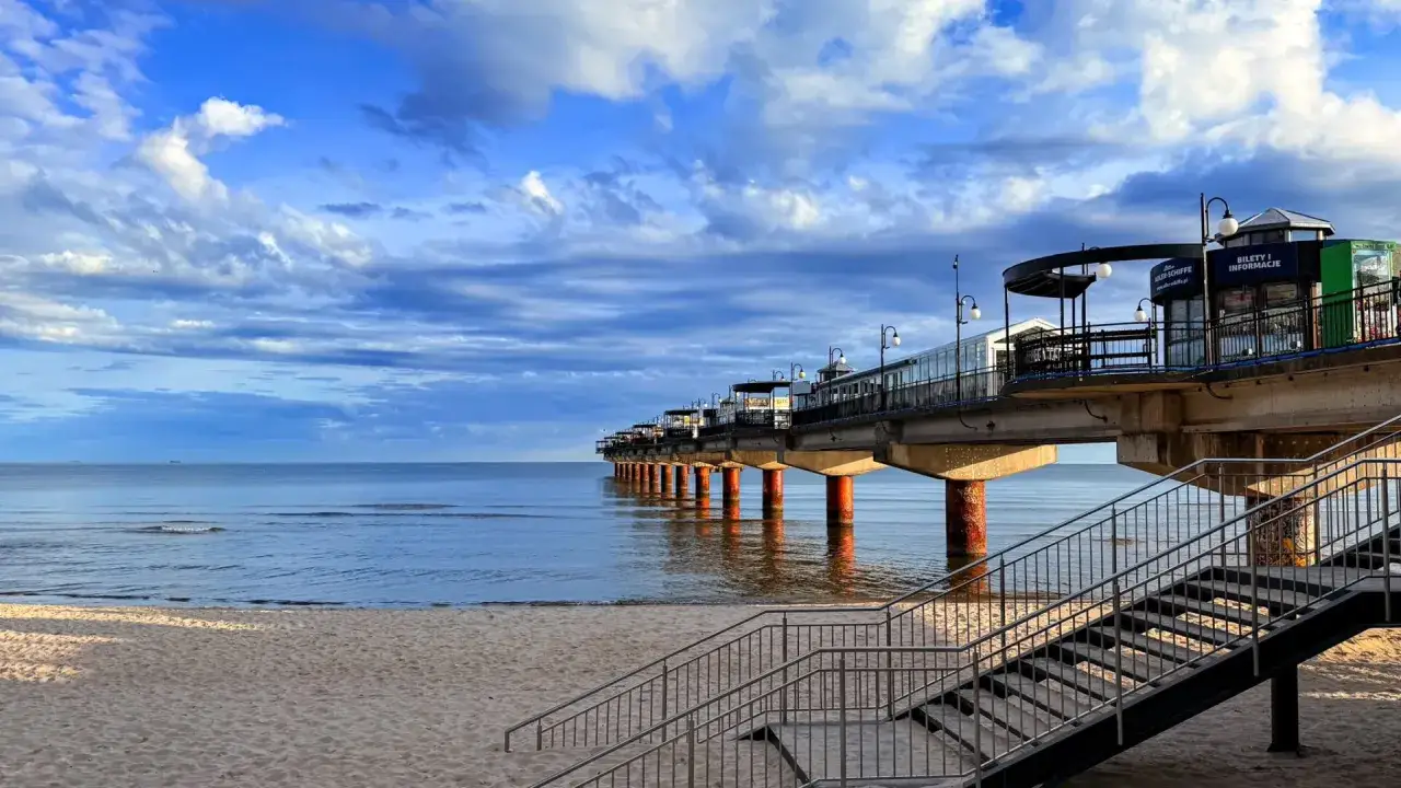 Plaża Międzyzdroje molo