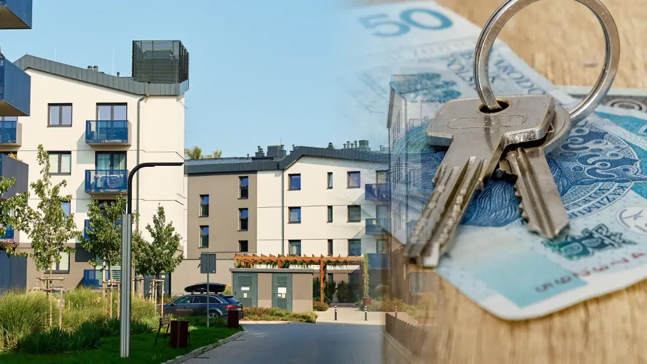 Nowoczesne osiedle i klucze na banknocie 50 zł. Dowiedz się, jak wynajmować mieszkanie krótkoterminowo.