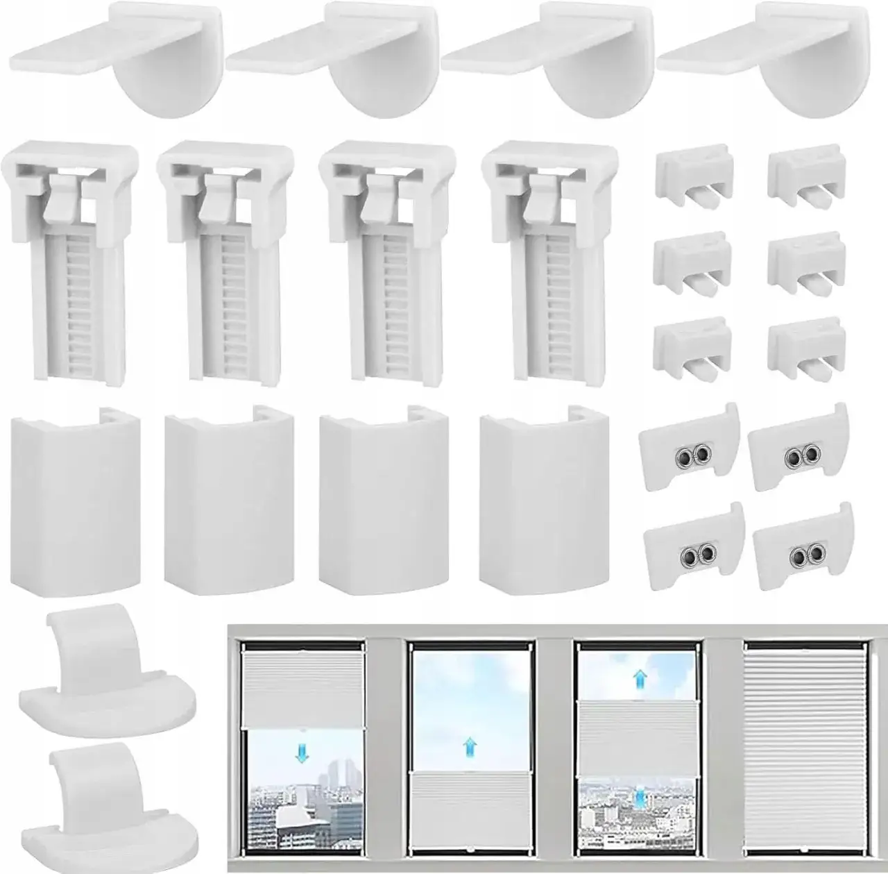 Komponenty do rolet plisowanych DIY