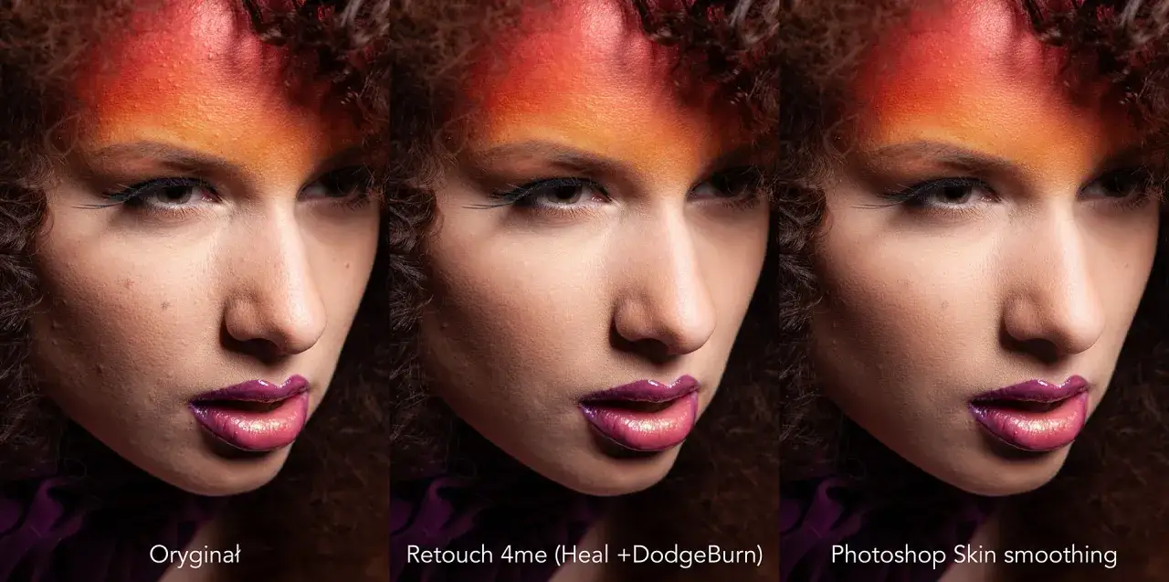 Photoshop retusz tła przed po