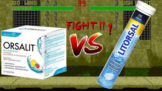 Porównanie elektrolitów Orsalit Acidolit Litorsal
