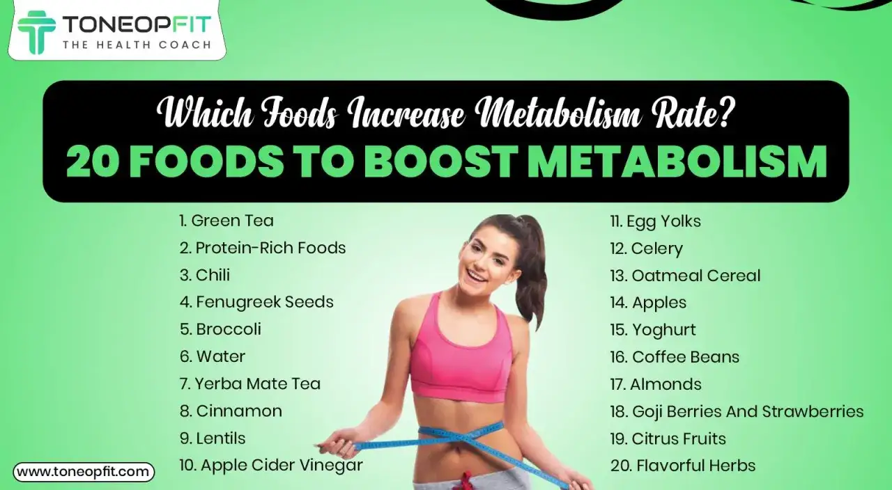 Lista 20 produkt&oacute;w, kt&oacute;re przyspieszą Tw&oacute;j metabolizm. Uśmiechnięta kobieta z miarką krawiecką wok&oacute;ł talii.