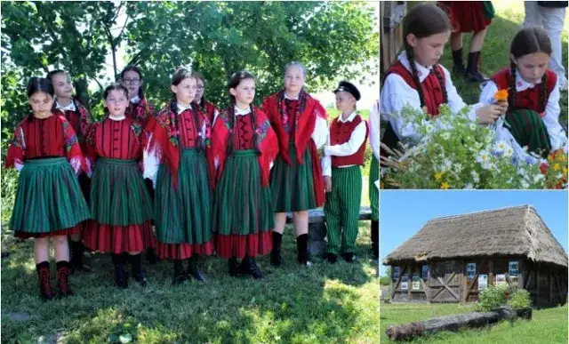 dzieci w skansenie łęczycka zagroda chłopska