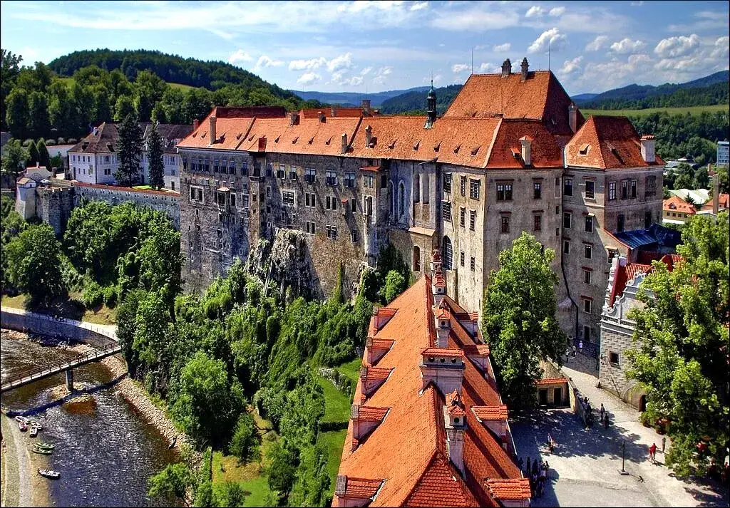 Czeski Krumlow zamek rzeka