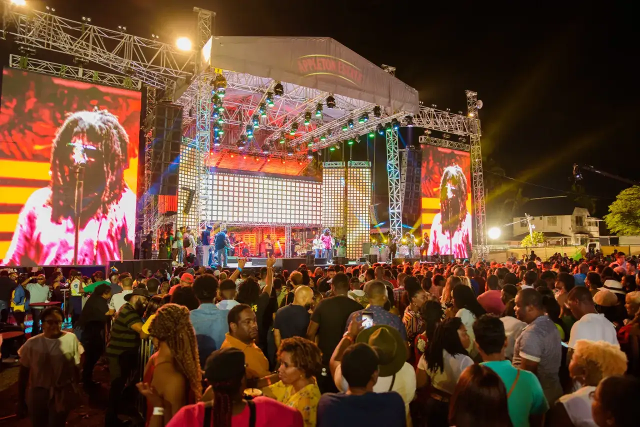 Koncert na żywo, tłum ludzi, wielkie ekrany z wizerunkiem artysty. To właśnie dancehall, co to za energia!