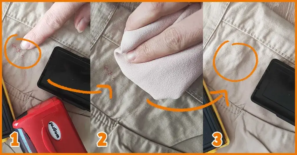 usuwanie tuszu z drukarki z ubrania