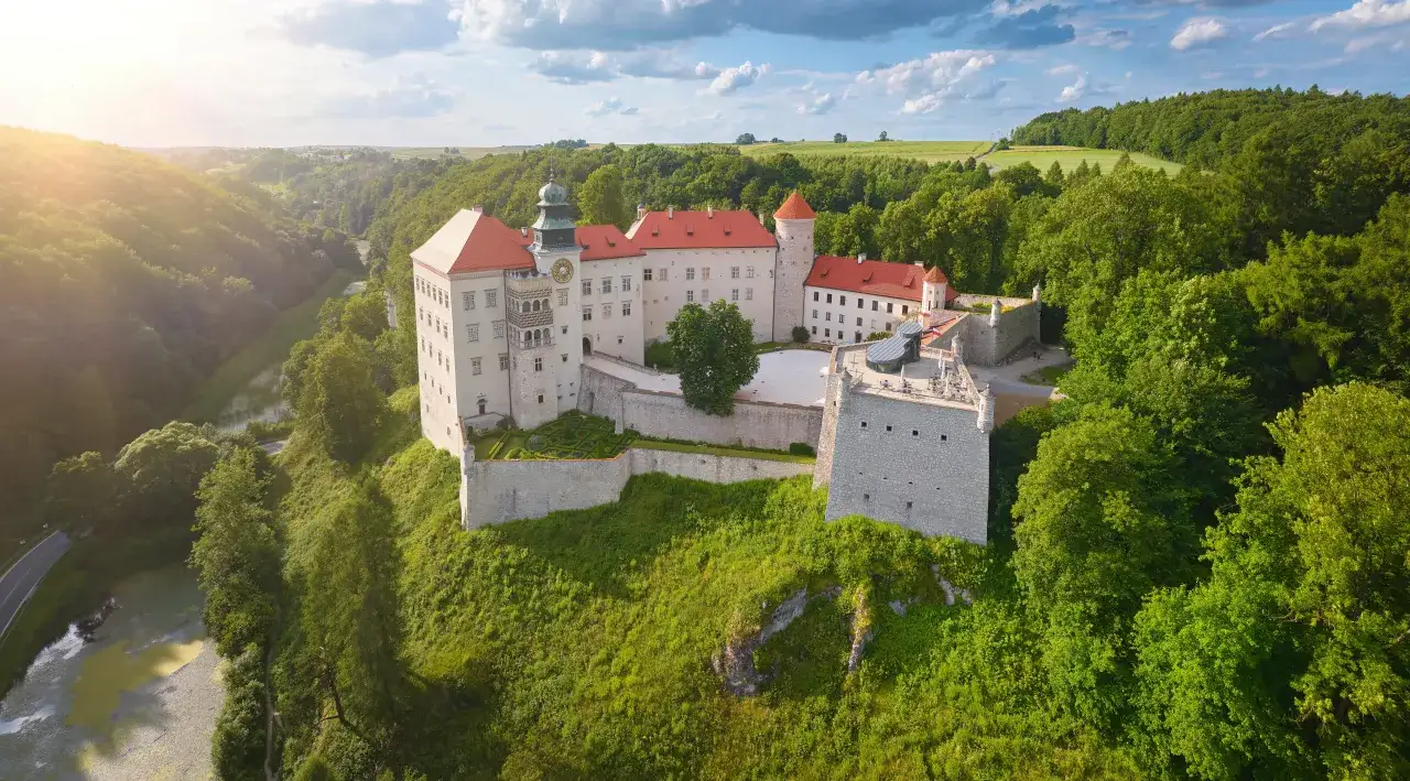 Zamek Pieskowa Skała panorama