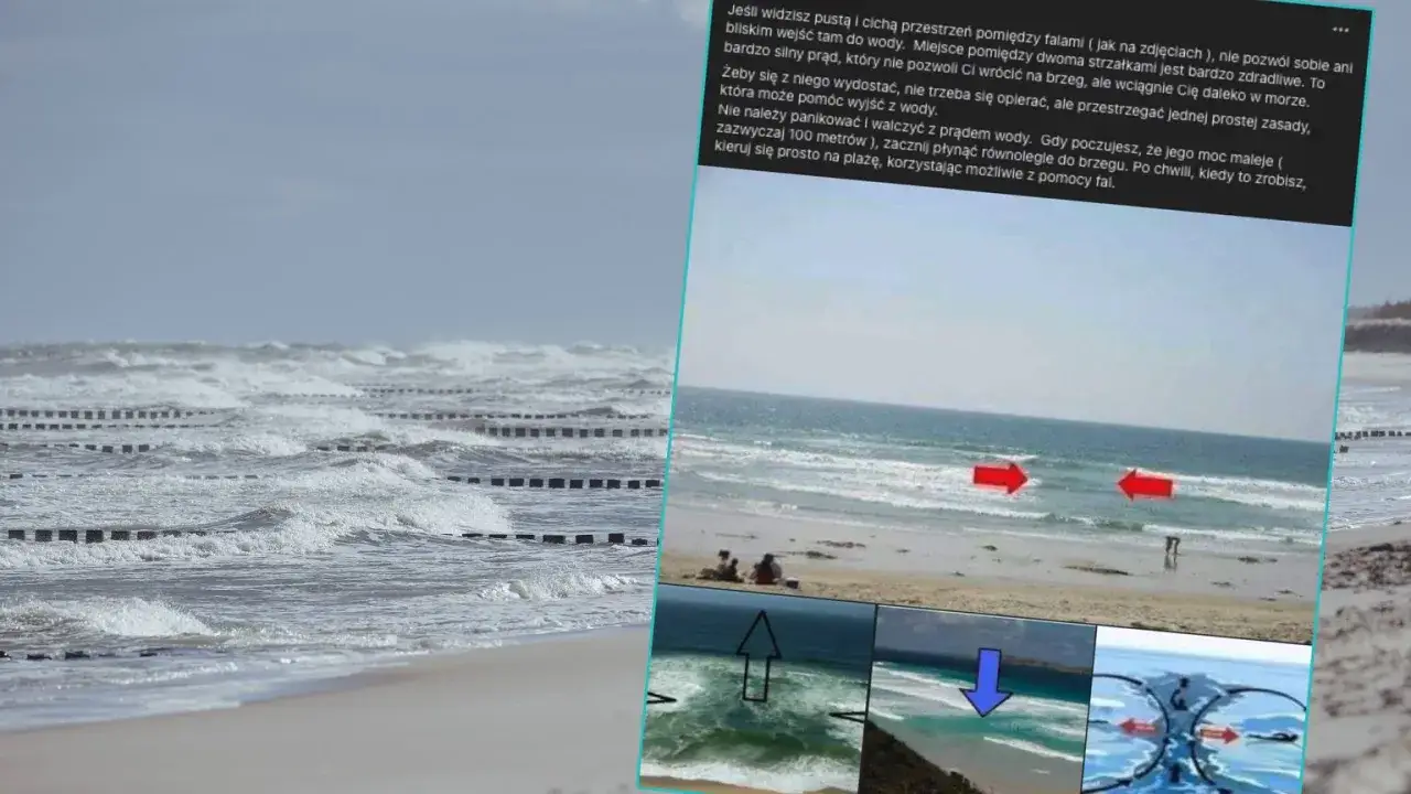 Fala rozbijająca się o brzeg, tworząca aerozol morski