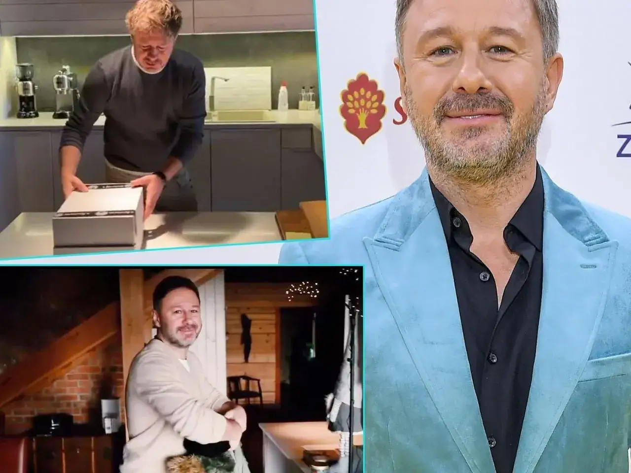Andrzej Piaseczny w błękitnej marynarce, w kuchni i w domku z bali. Czy Andrzej Piaseczny jest w związku?