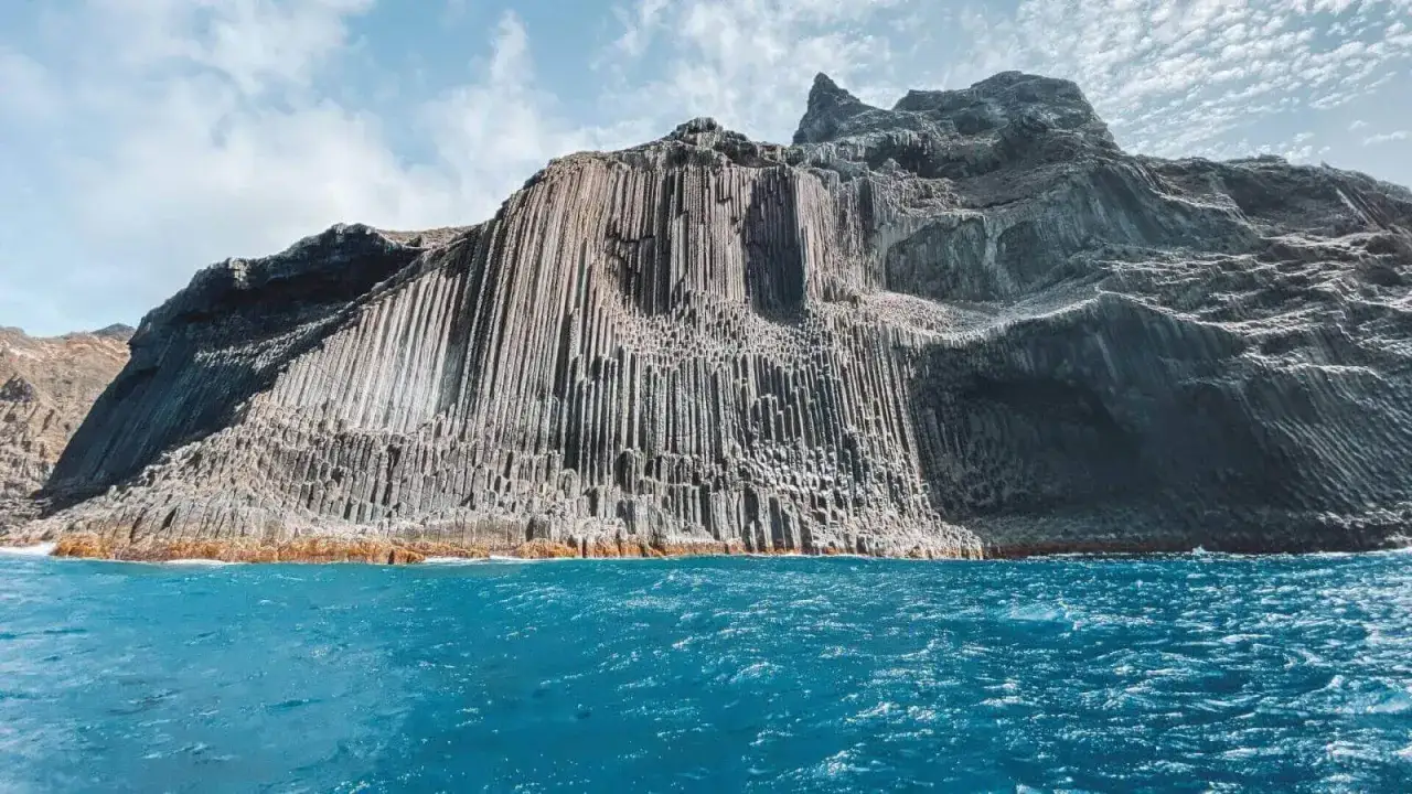 La Gomera magiczna wyspa widok z lotu ptaka