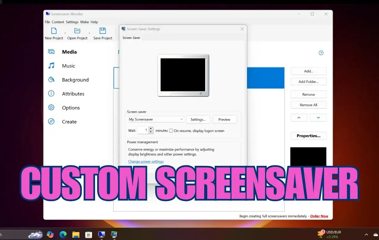 Ustawienia wygaszacz ekranu Windows 11. Tworzenie własnego wygaszacza ekranu w aplikacji Screensaver Wonder.