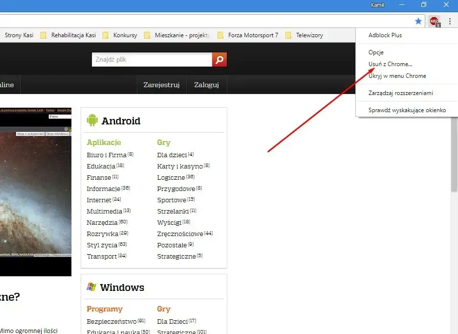 Strona prosi o wyłączenie adblocka