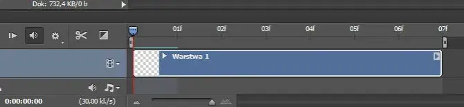 Adobe Photoshop panel Oś czasu
