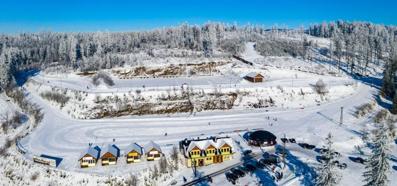 Idealne miejsce, gdzie na narty biegowe w Polsce. Śnieżne trasy, lasy i błękitne niebo tworzą zimową idyllę.