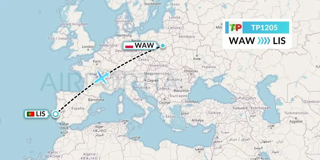Zdjęcie Ile trwa lot z Warszawy do Lizbony: pełny rozkład czasowy lotów 2025