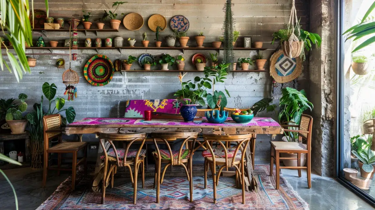 Zdjęcie Kuchnia w stylu boho: Jak stworzyć charakterystyczną aranżację?