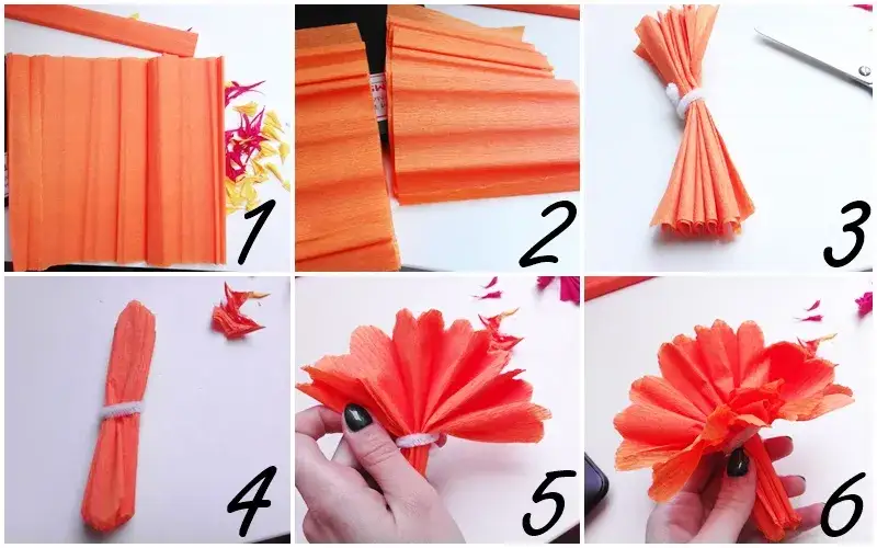 Zdjęcie Kwiaty z bibuły jak zrobić: proste metody na piękne dekoracje