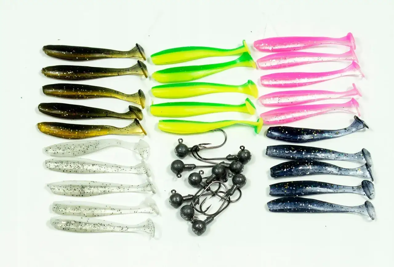 różnorodne przynęty na okonia zestaw